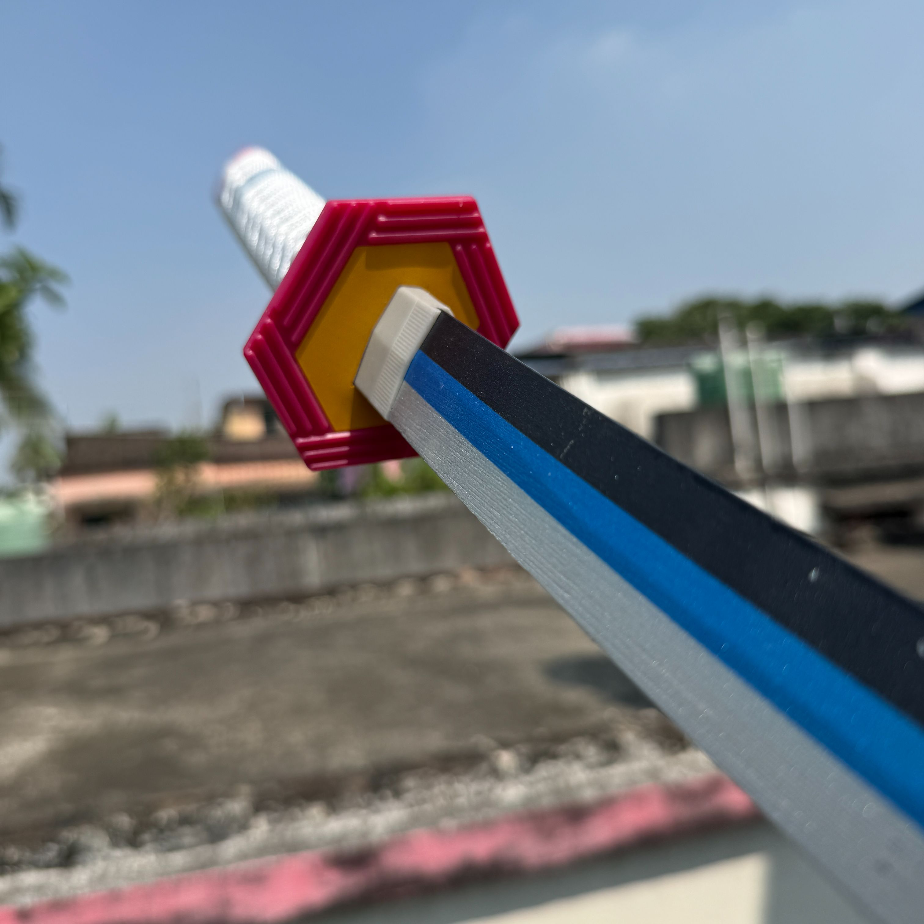 Demon Slayer Giyu Tomioka’s Cosplay Replica Premium Life Size Wooden Katana [104 CM] || DEMON SLAYER