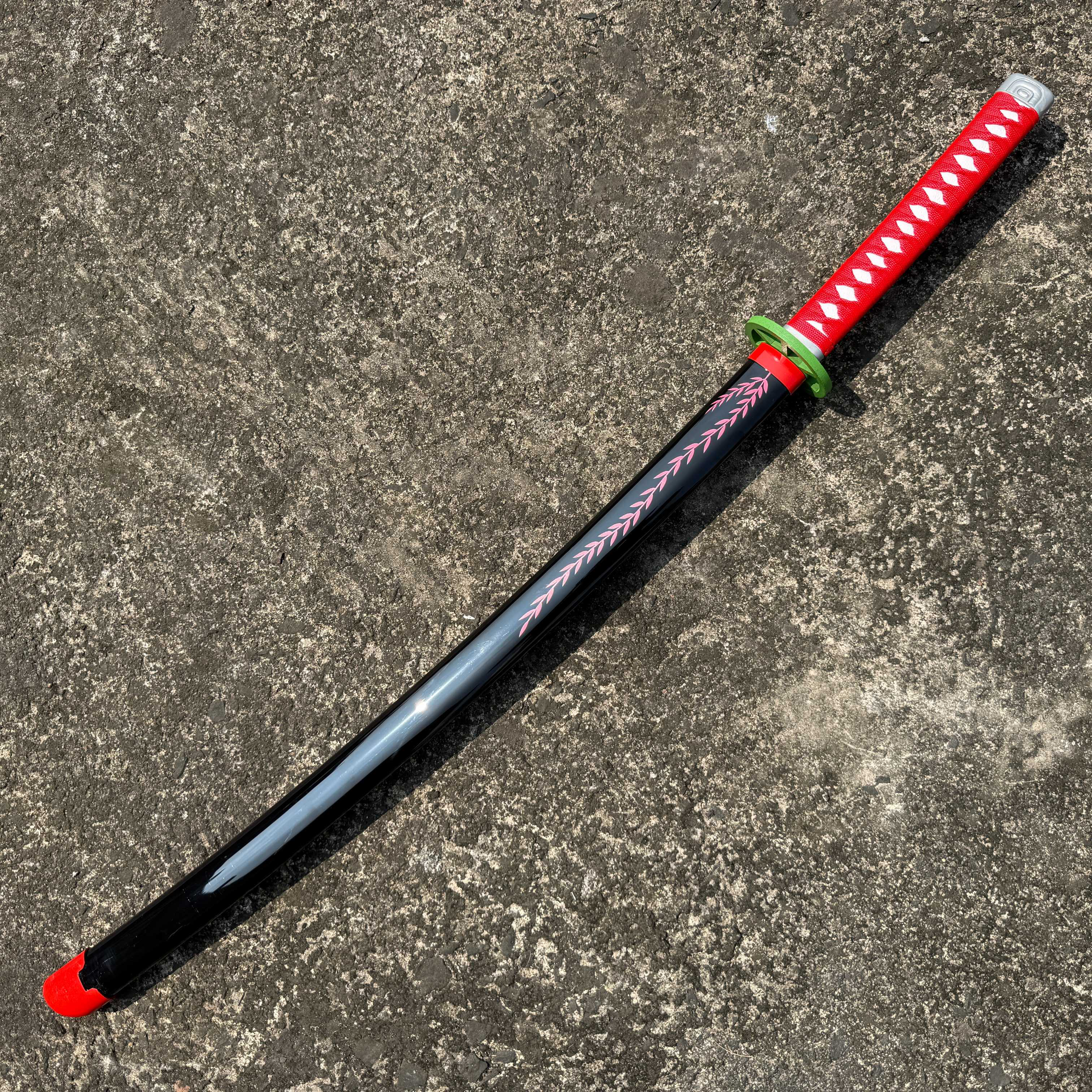 Demon Slayer Nezuko Kamado Nichirin Cosplay Replica Premium Life Size Wooden Katana [104 CM] || DEMON SLAYER