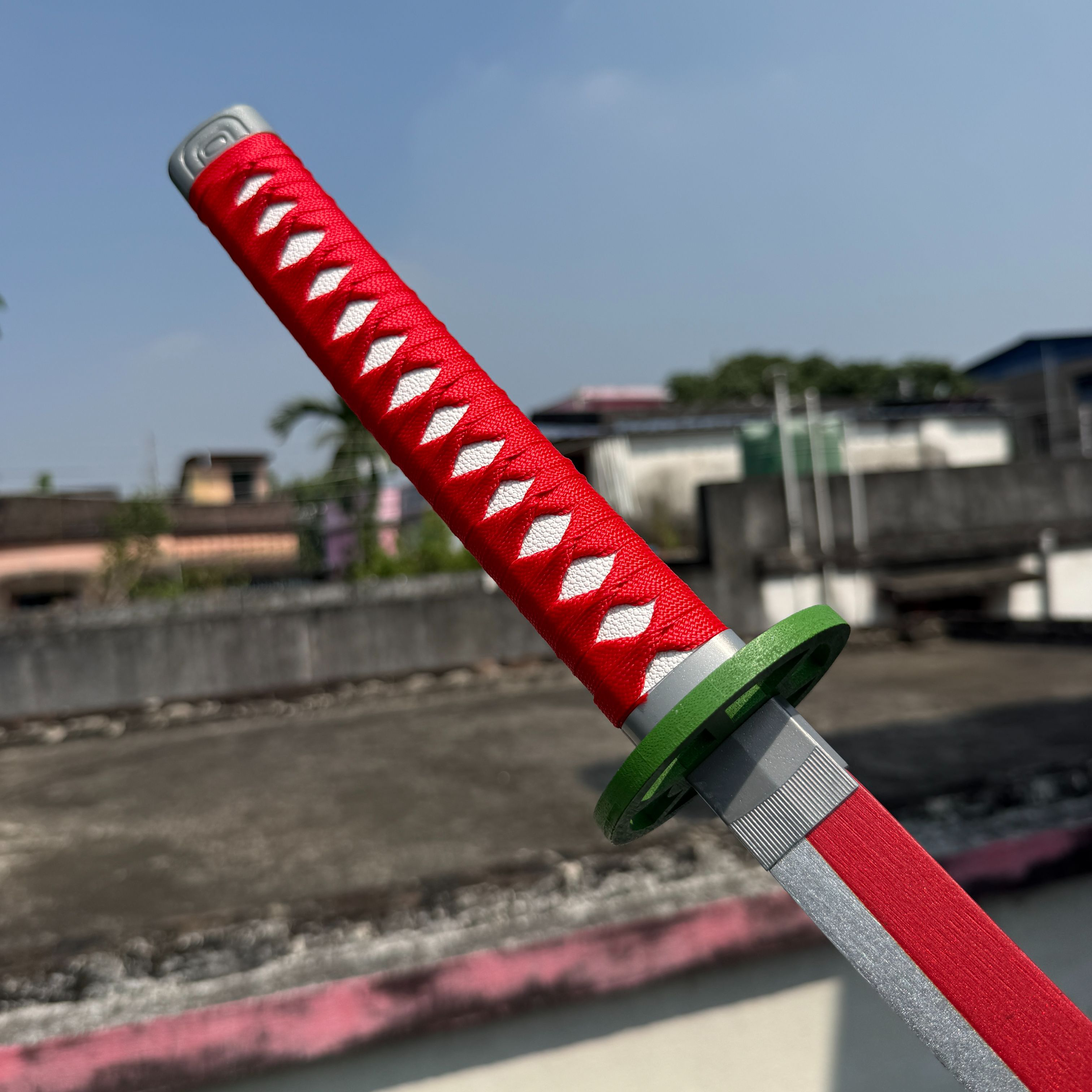 Demon Slayer Nezuko Kamado Nichirin Cosplay Replica Premium Life Size Wooden Katana [104 CM] || DEMON SLAYER