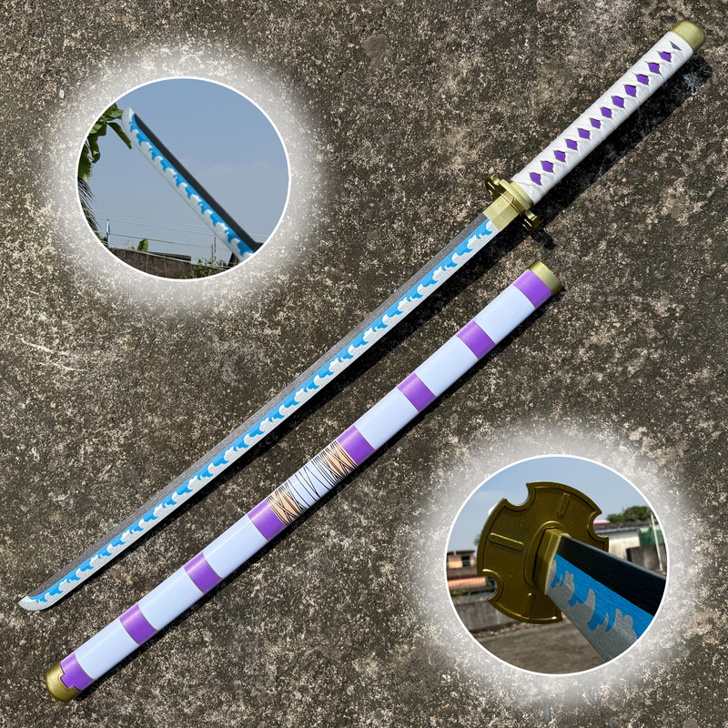 One Piece Monkey D Luffy Nidai Kitetsu Cosplay Replica Premium Life Size Wooden Katana [104 CM] || ONE PIECE
