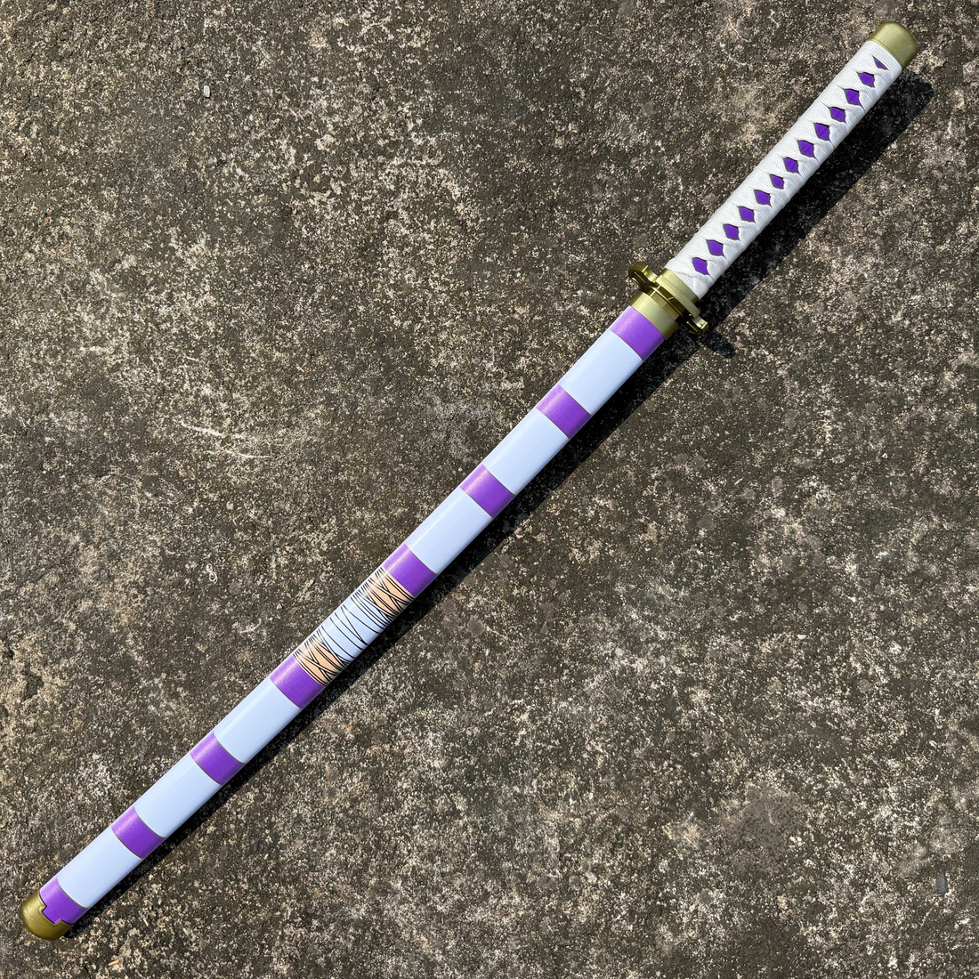 One Piece Monkey D Luffy Nidai Kitetsu Cosplay Replica Premium Life Size Wooden Katana [104 CM] || ONE PIECE