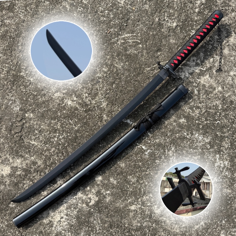 Bleach Ichigo Tensa Zangetsu V1 Cosplay Replica Premium Life Size Wooden Katana [104 CM] || BLEACH