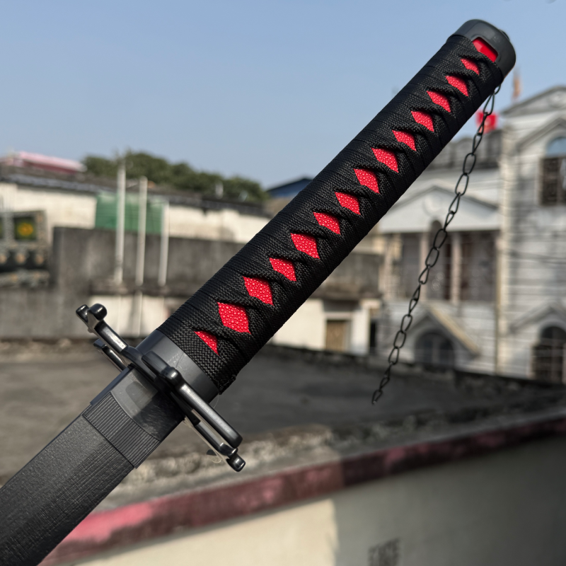 Bleach Ichigo Tensa Zangetsu V1 Cosplay Replica Premium Life Size Wooden Katana [104 CM] || BLEACH