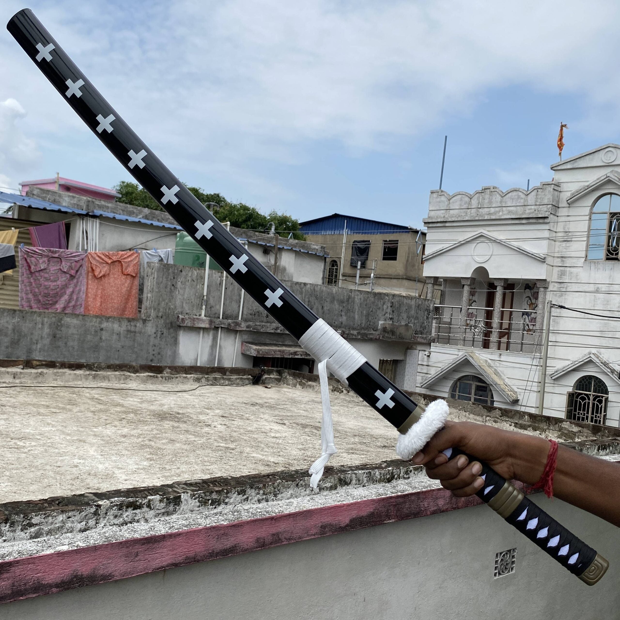 One Piece Trafalgar Law iconic Cosplay Replica Premium Life Size Wooden Katana [104 CM] || ONE PIECE