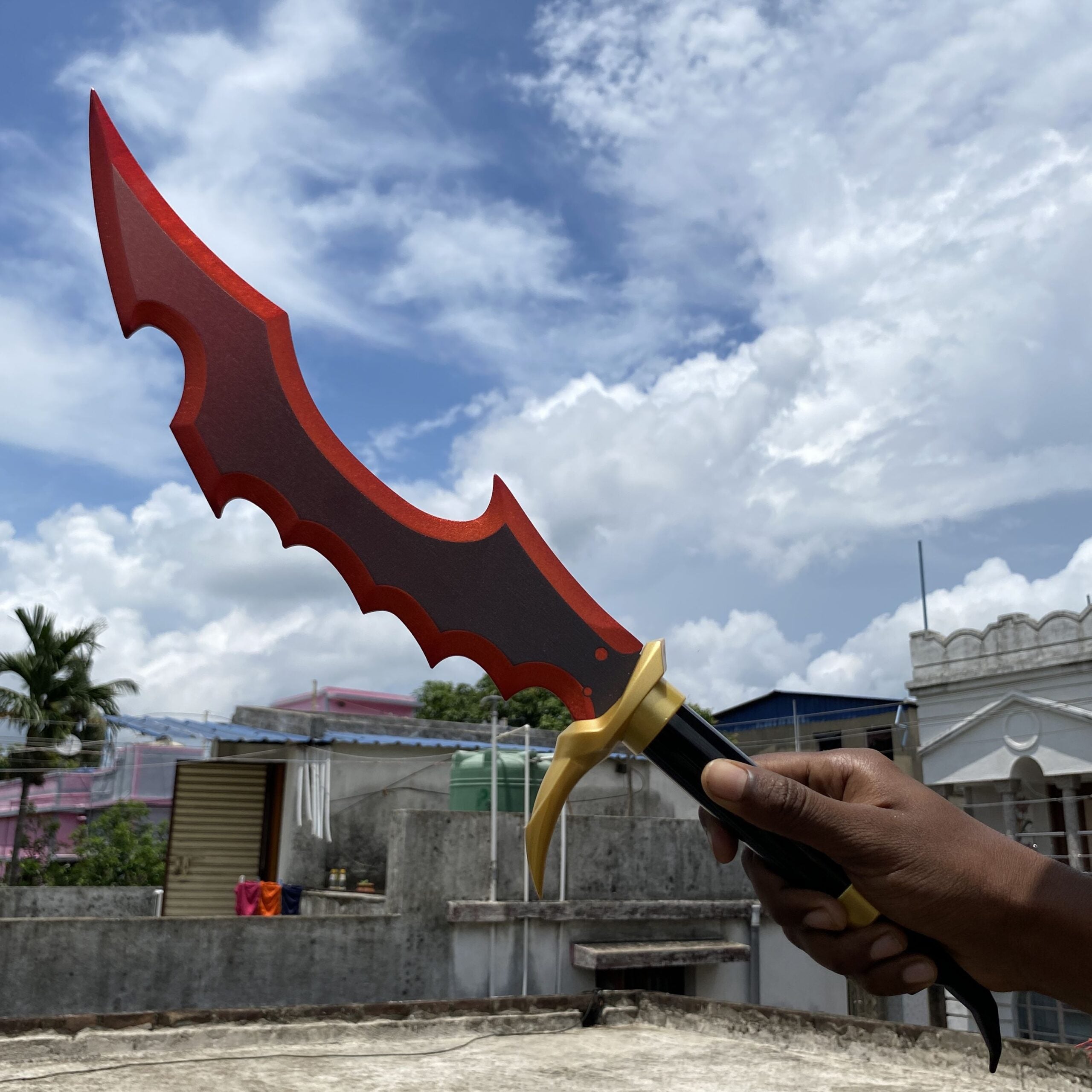 Sung Jinwoo Knight Killer X Solo Leveling Cosplay Replica Premium Life Size Wooden Dagger [61 CM] || SOLO LEVELING