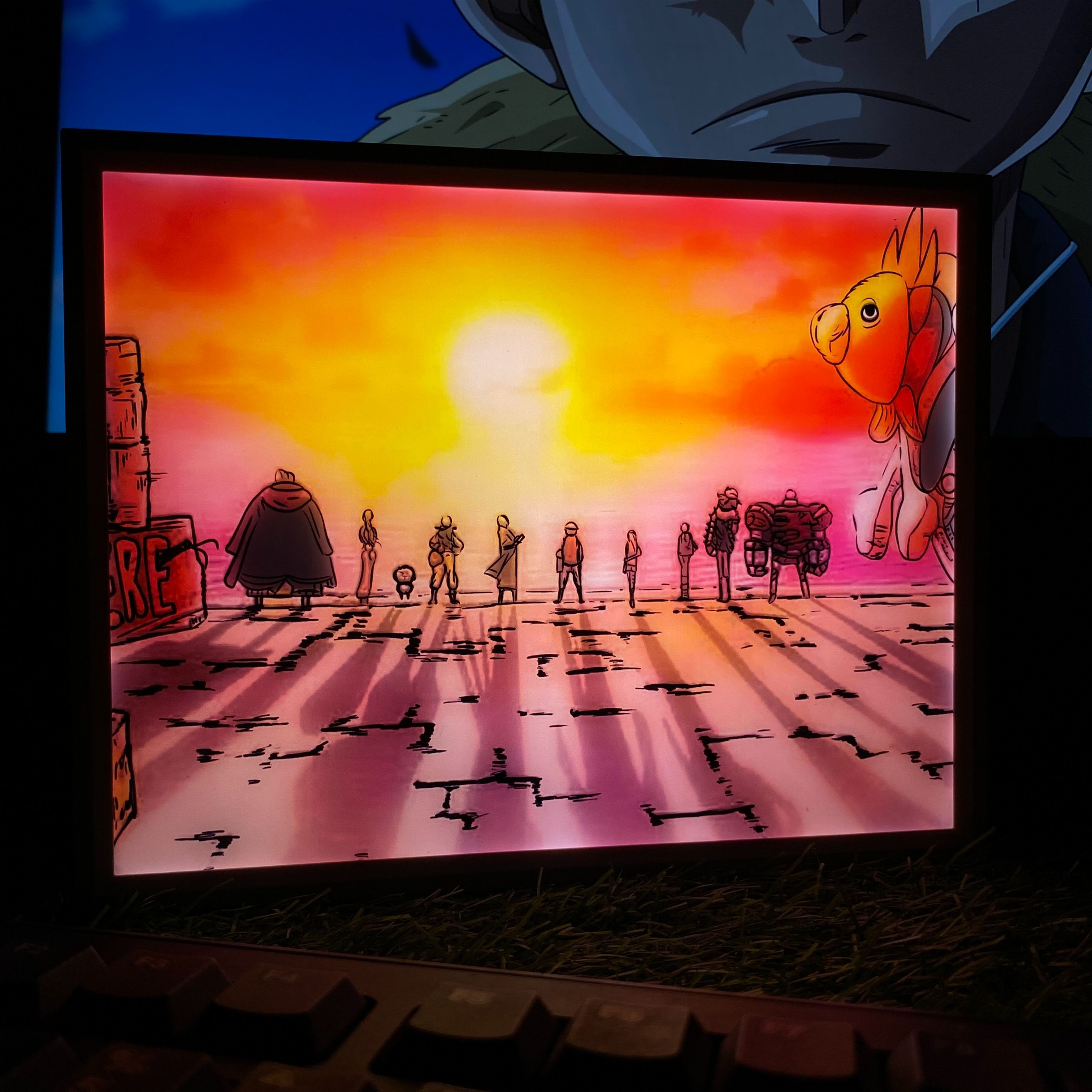 The One Piece Straw Hat Crew Wano Arc Anime Light Box Lamp || ONE PIECE