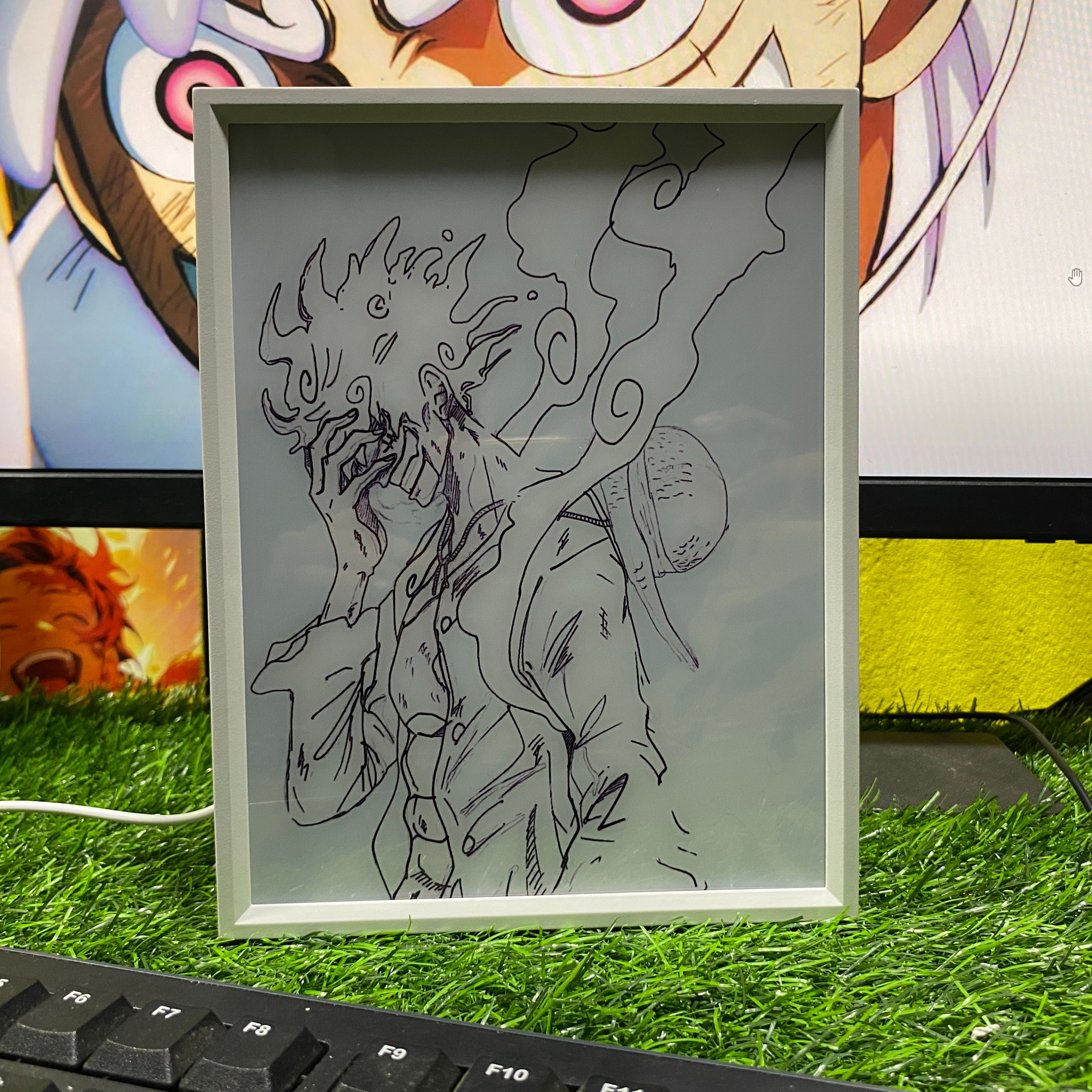 One Piece Luffy Gear 5 Anime Light Box Lamp || ONE PIECE