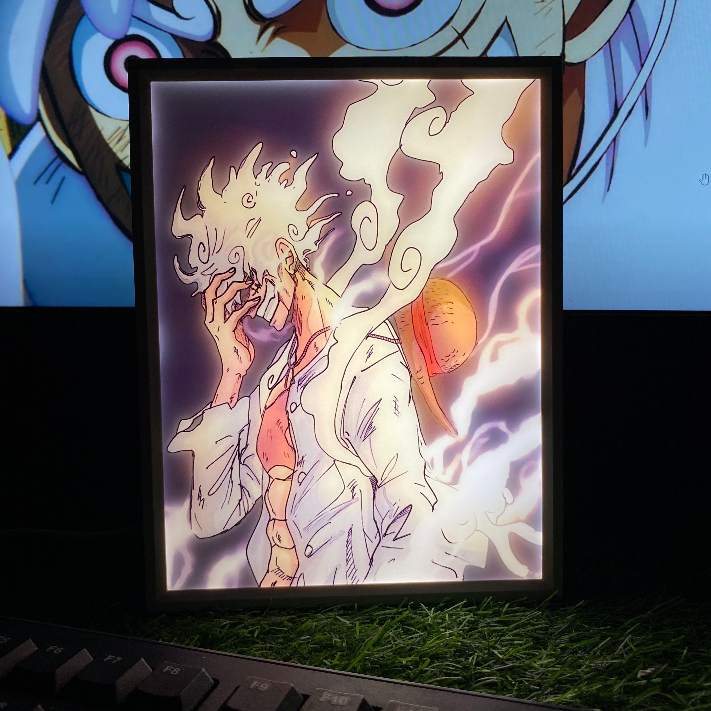 One Piece Luffy Gear 5 Anime Light Box Lamp || ONE PIECE