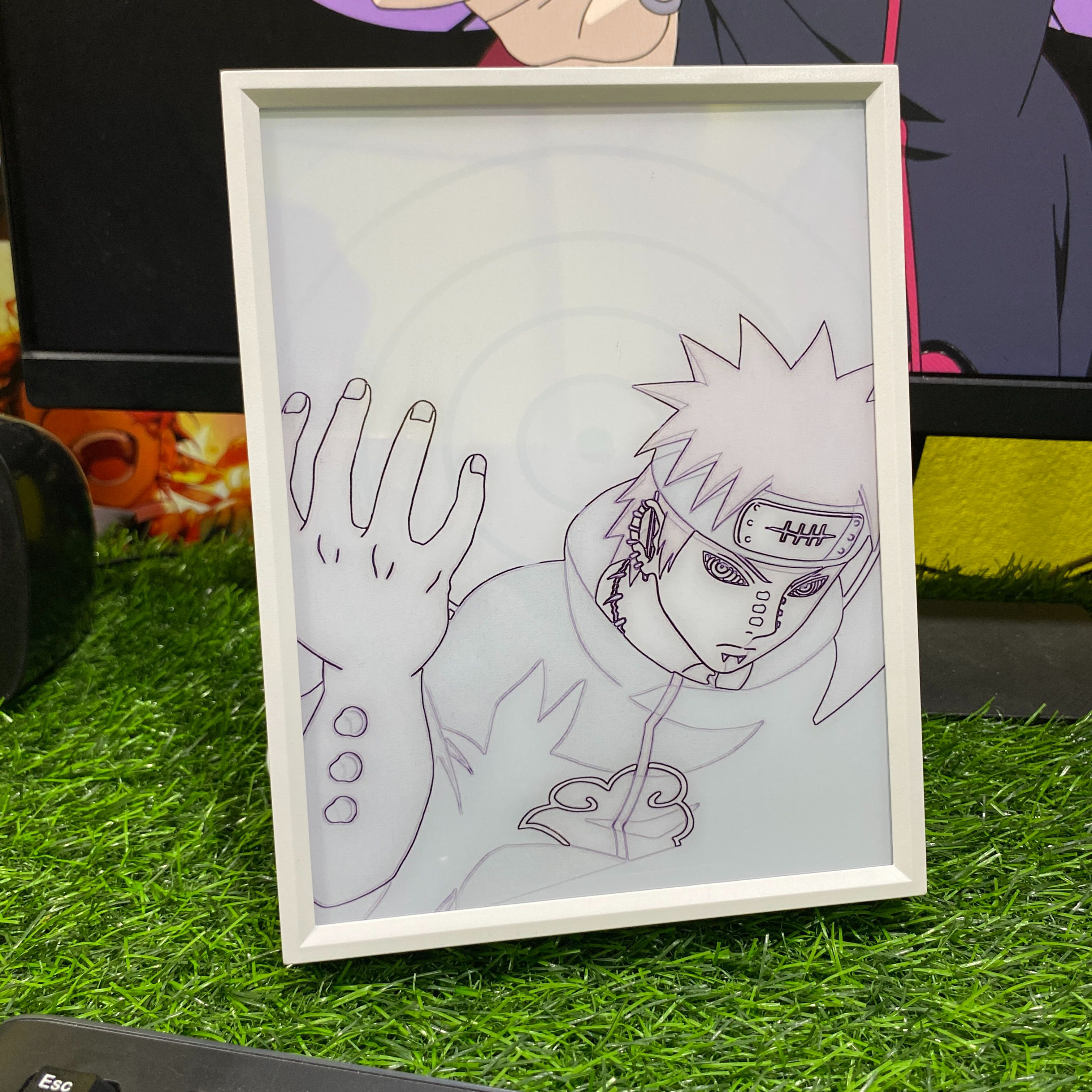 Naruto Shippuden Akatsuki Pain Anime Light Box Lamp || NARUTO