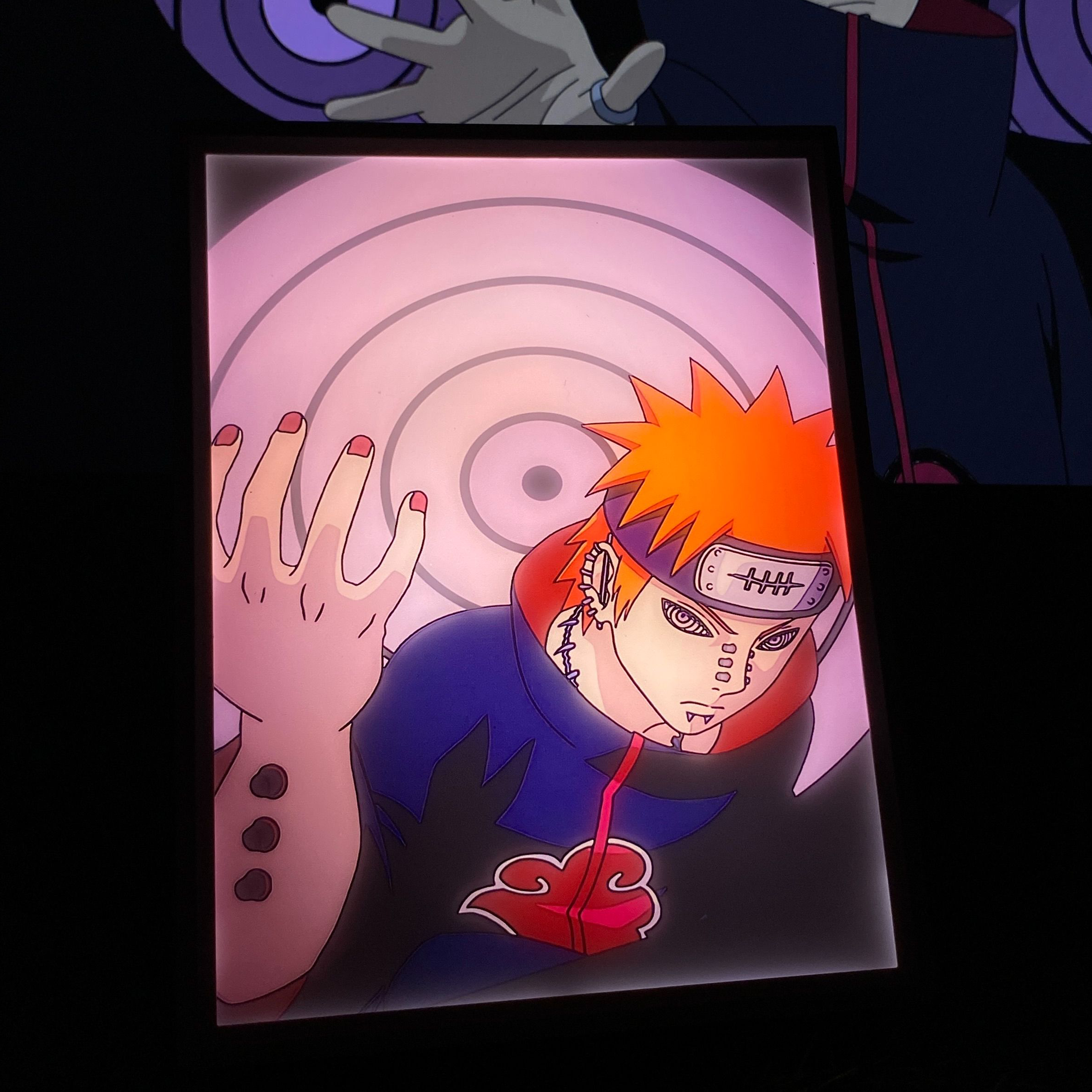 Naruto Shippuden Akatsuki Pain Anime Light Box Lamp || NARUTO