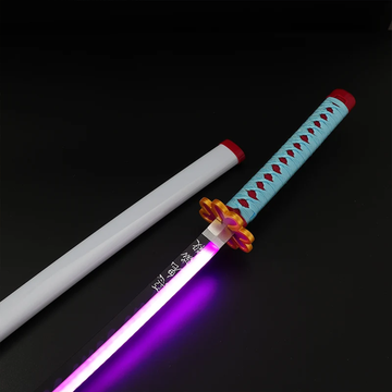 *LED* Demon Slayer Mitsuri’s Nichirin Cosplay Replica Limited Edition Premium Life Size Led Wooden Katana [104 CM] ||  DEMON SLAYER