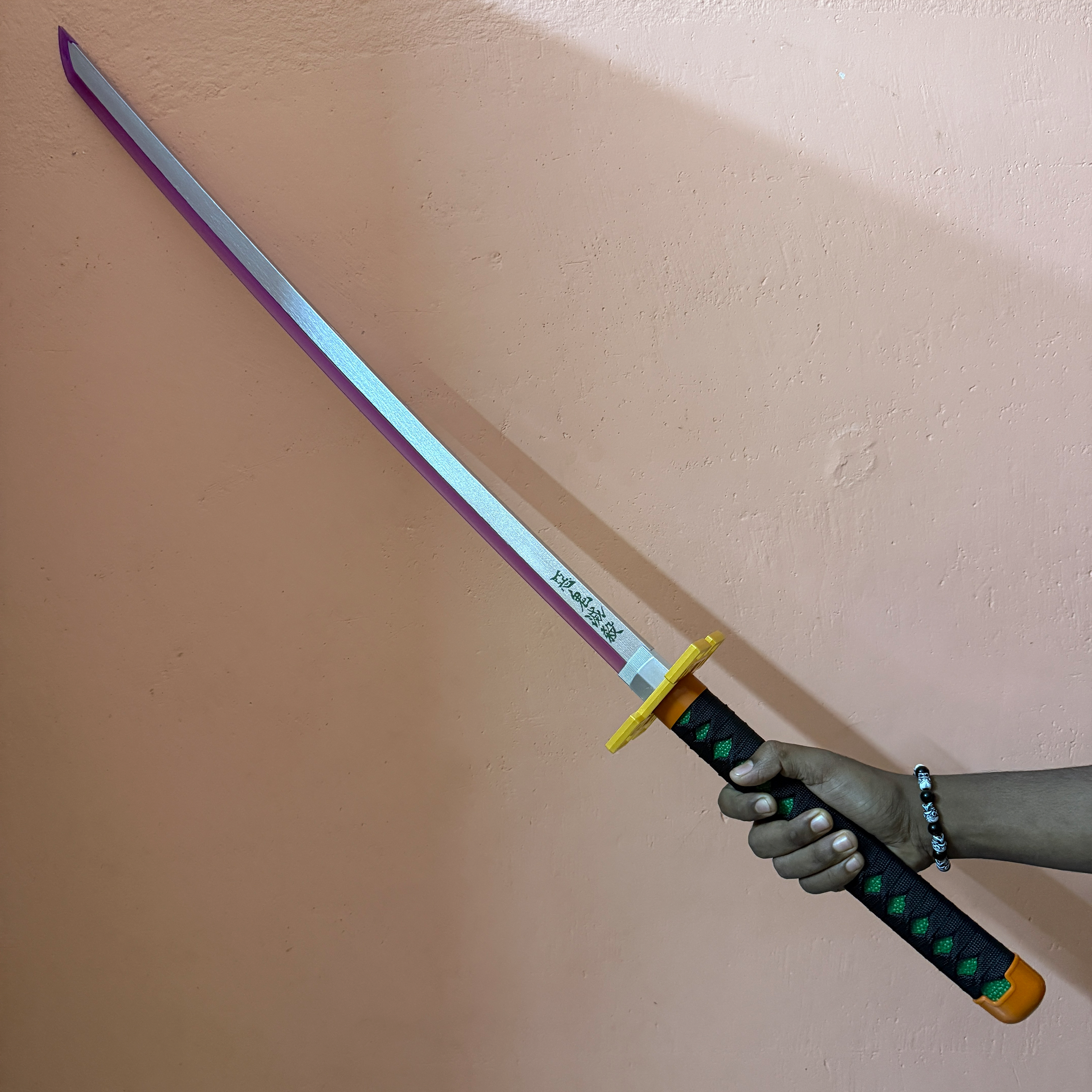 *LED* Demon Slayer Muichiro Tokito’s Nichirin Cosplay Replica Limited Edition Premium Life Size Led Wooden Katana [104 CM] ||  DEMON SLAYER