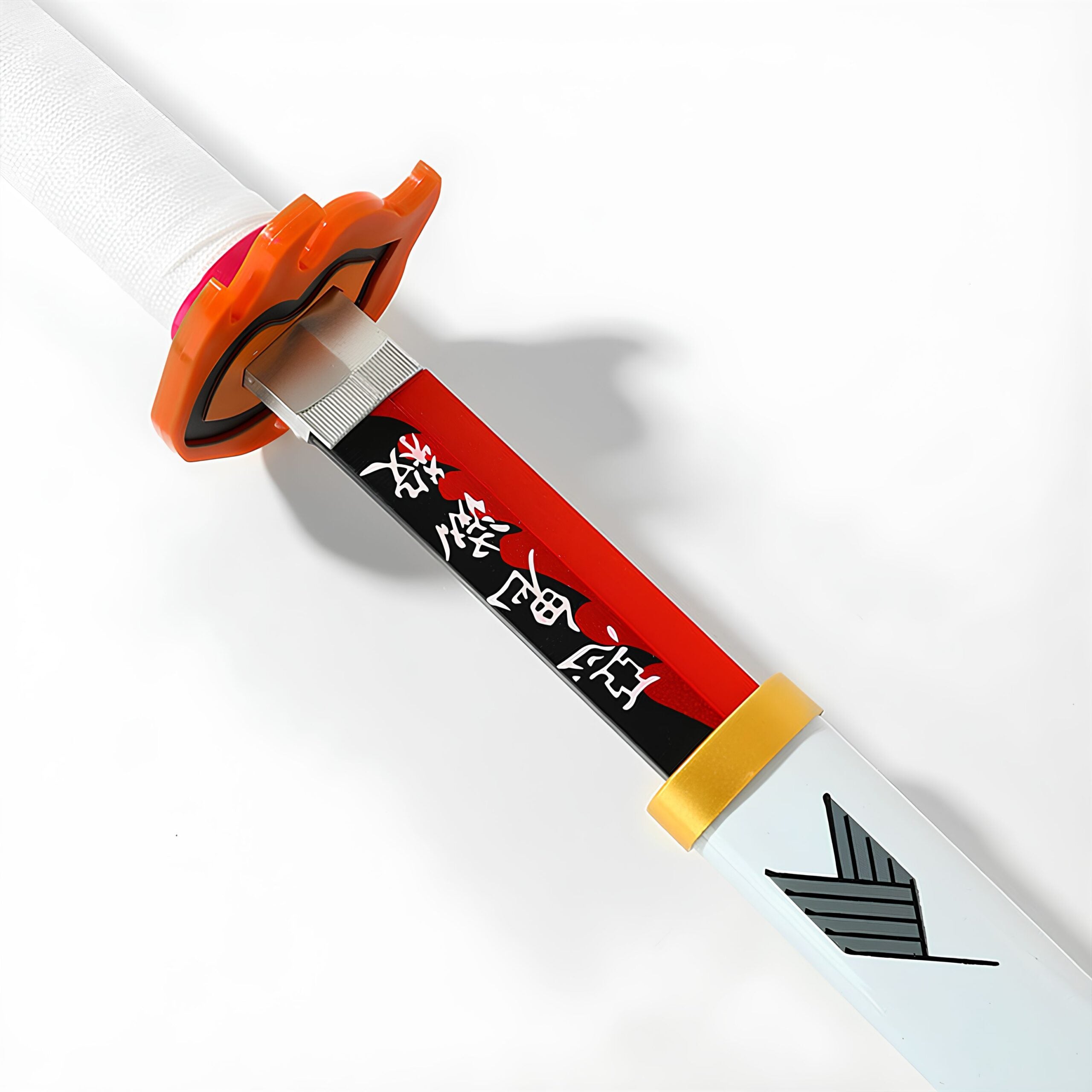 *LED* Demon Slayer Kyojuro Rengoku Cosplay Replica Premium Life Size Led Wooden Katana [104 CM] || DEMON SLAYER