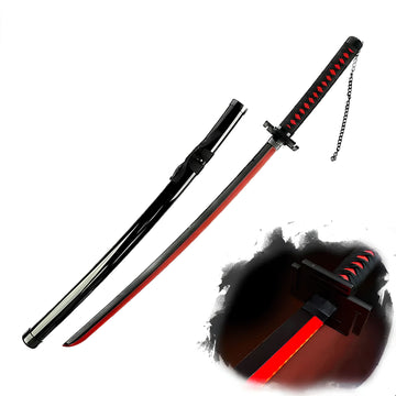 *LED* Bleach Ichigo Tensa Zangetsu V2 Cosplay Replica Limited Edition Premium Life Size Led Wooden Katana [104 CM] || BLEACH