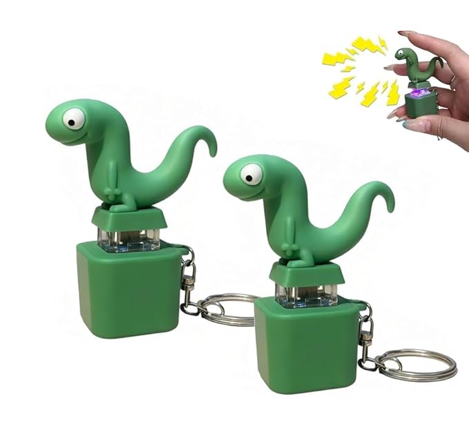 Funny Lizard Mechanical Keycap Fidget Toy || USB Rechargeable Clicky Sound Button Pocket Keychain for Stress Relief || TRENDING KEYCHAIN