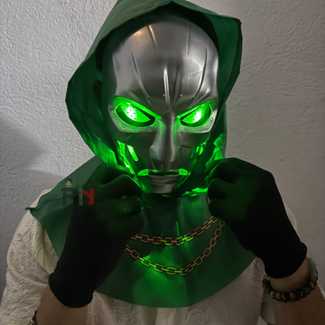 Doctor Doom | Jaw control | LED Mask with Light & Sound Effects