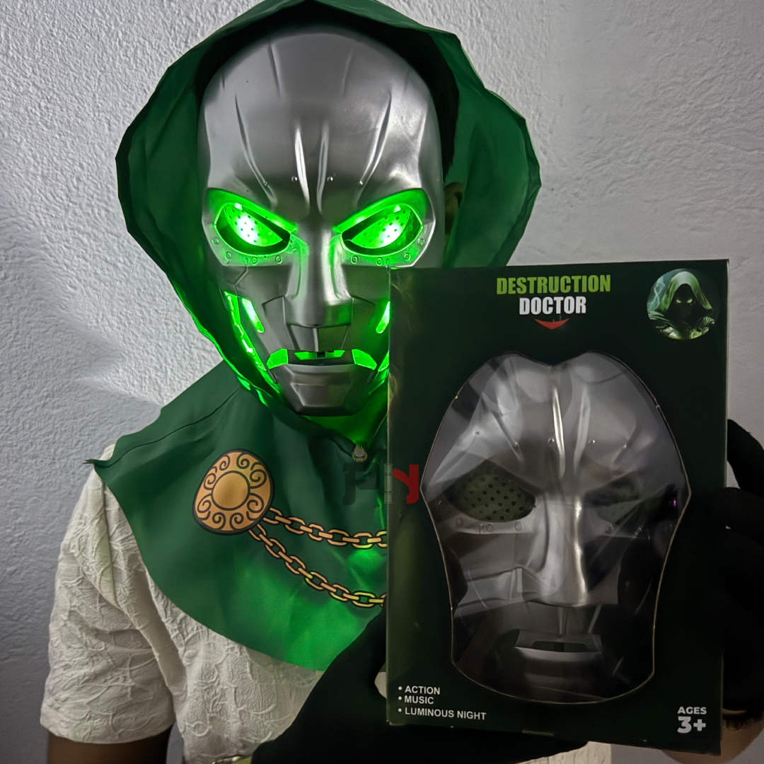 Doctor Doom | Jaw control | LED Mask with Light & Sound Effects