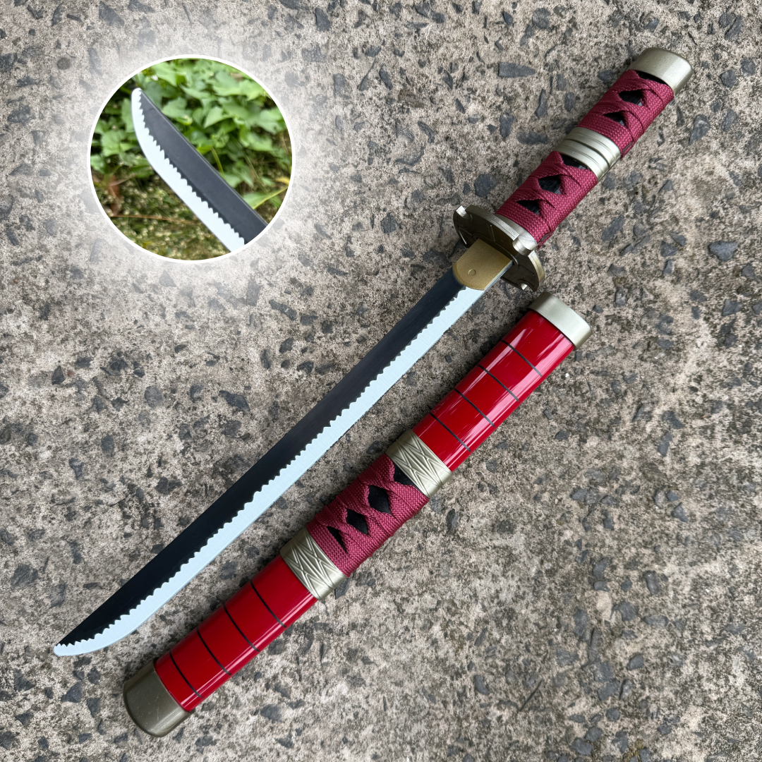 Roronoa Zoro Sandai Kitetsu Cosplay Replica Medium Size Wooden Katana With FREE Stand [42 CM] || ONE PIECE