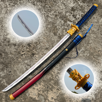 Valorant Oni Black 108CM – Premium Cosplay Replica Premium Life Size Wooden Katana [104 CM] || VALORANT