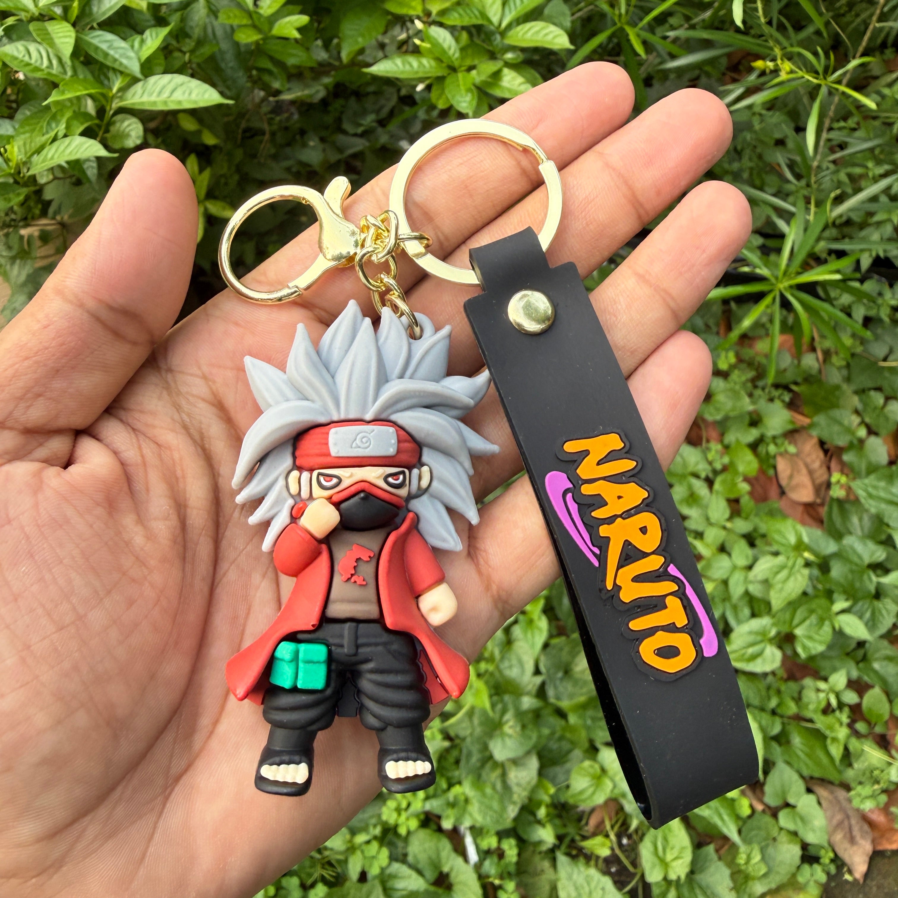 Naruto Kakashi Hatake Action Figures 3D Rubber Keychain keyring || NARUTO