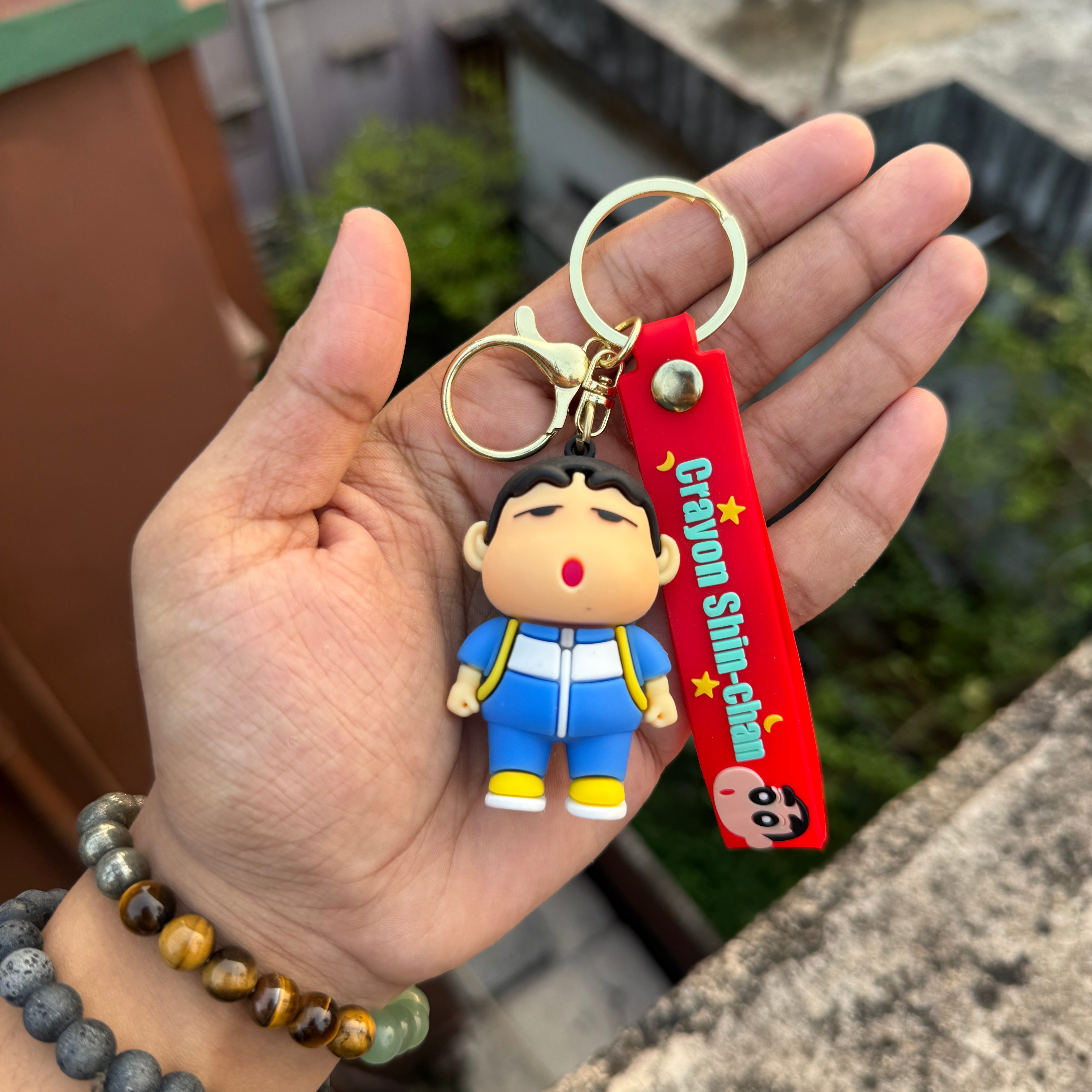 Shinchan Action Figures 3D Rubber Keychain keyring || SHINCHAN