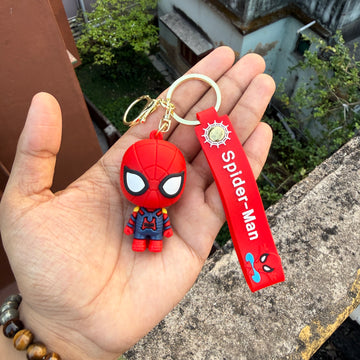 Marvel Spider-Man Action Figures 3D Rubber Keychain keyring || MARVEL