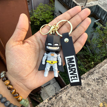 DC Batman Dark Knight Action Figures 3D Rubber Keychain keyring || DC