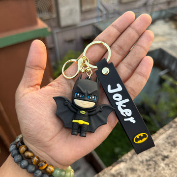 DC Batman Action Figures 3D Rubber Keychain keyring || DC