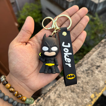 DC Batman Action Figures 3D Rubber Keychain keyring || DC