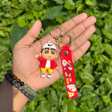 Shinchan Action Figures 3D Rubber Keychain keyring || SHINCHAN