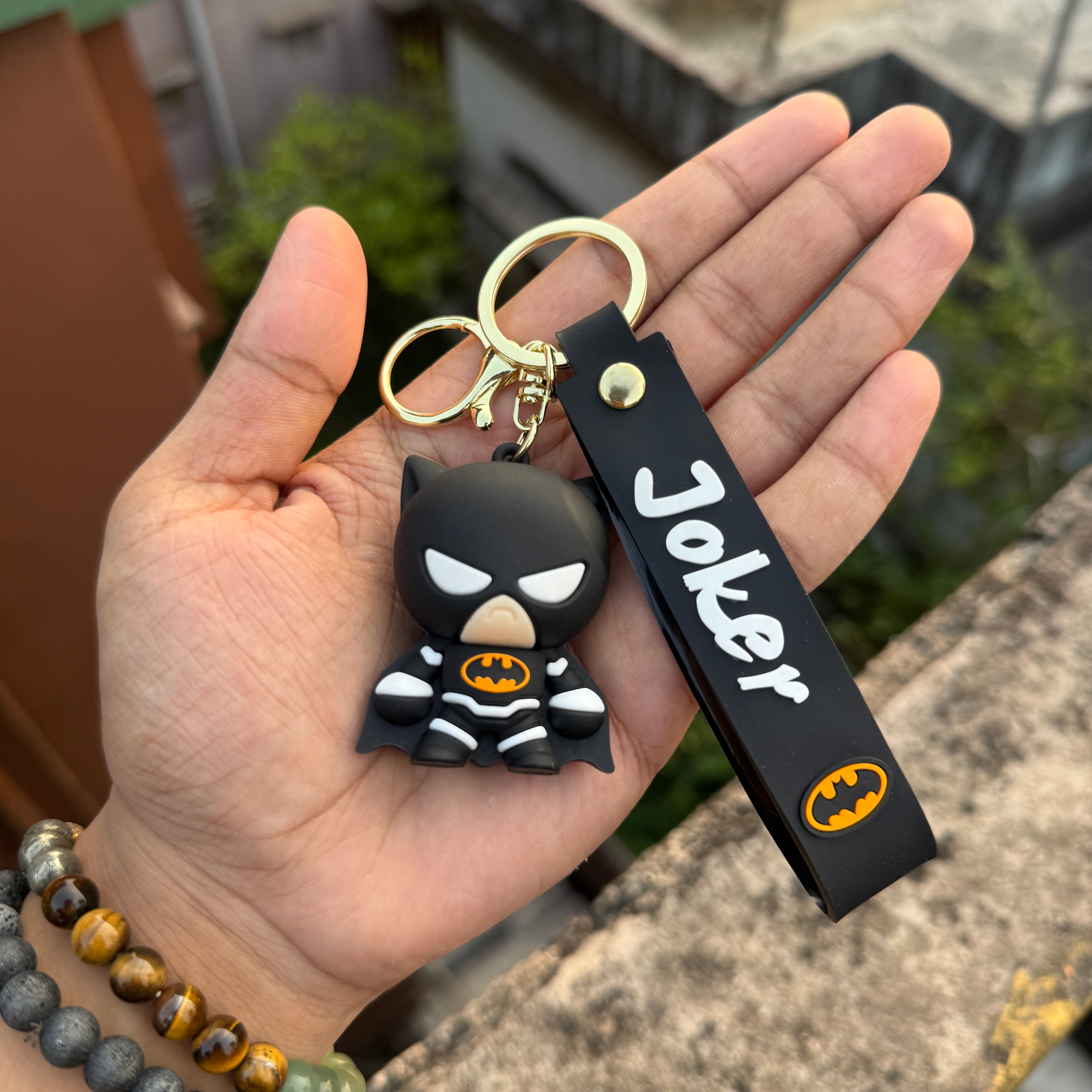 DC Batman Action Figures 3D Rubber Keychain keyring || DC