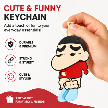 Shinchan Cute PVC Keychain | Funny Cartoon Bag Charm & Key Holder || TRENDING