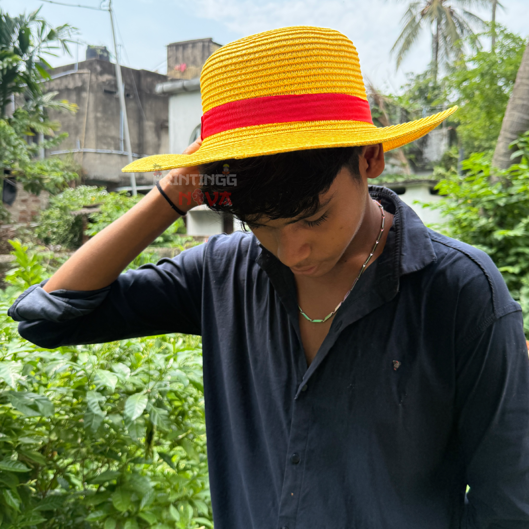 One Piece Monkey D. Luffy Straw Hat || Premium Anime Cosplay Accessory || ONE PIECE