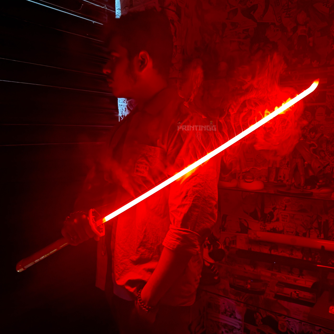 *SMOKE LED* Demon Slayer Yoriichi Cosplay Replica Limited Edition Premium Life Size Smoke Led Wooden Katana [104 CM] ||  DEMON SLAYER