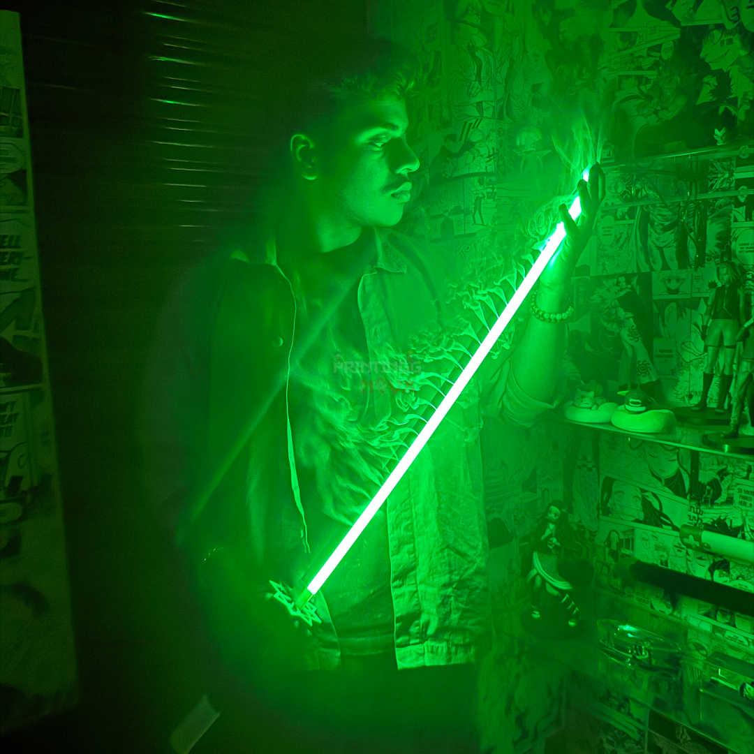 *SMOKE LED* Demon Slayer Sanemi Shinazugawa Cosplay Replica Limited Edition Premium Life Size Smoke Led Wooden Katana [104 CM] ||  DEMON SLAYER