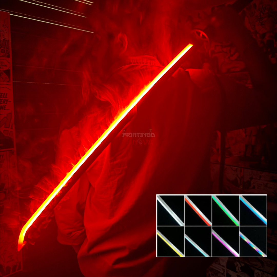 *SMOKE LED* Bleach Rukia Kuchiki Cosplay Replica Limited Edition Premium Life Size Smoke Led Wooden Katana Black [104 CM] || BLEACH