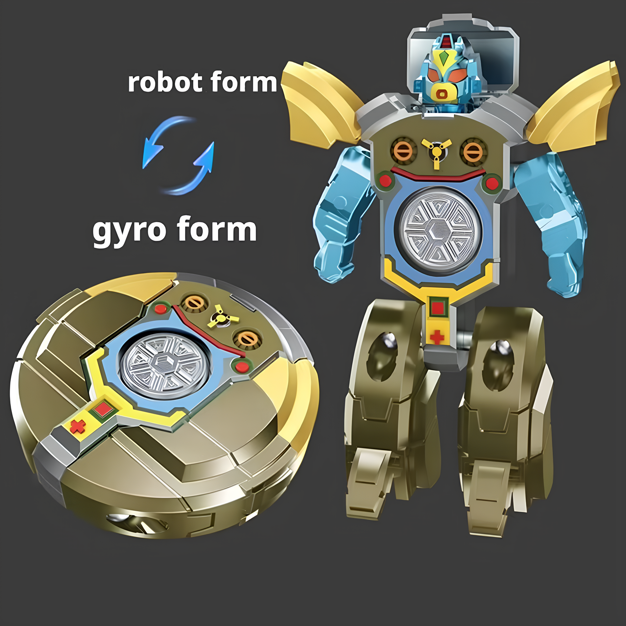 Ultimate Robot-to-Gyro Transforming Fidget Spinner || 2-Mode Sensory Fidget Spinner for Kids & Adults || TRENDING
