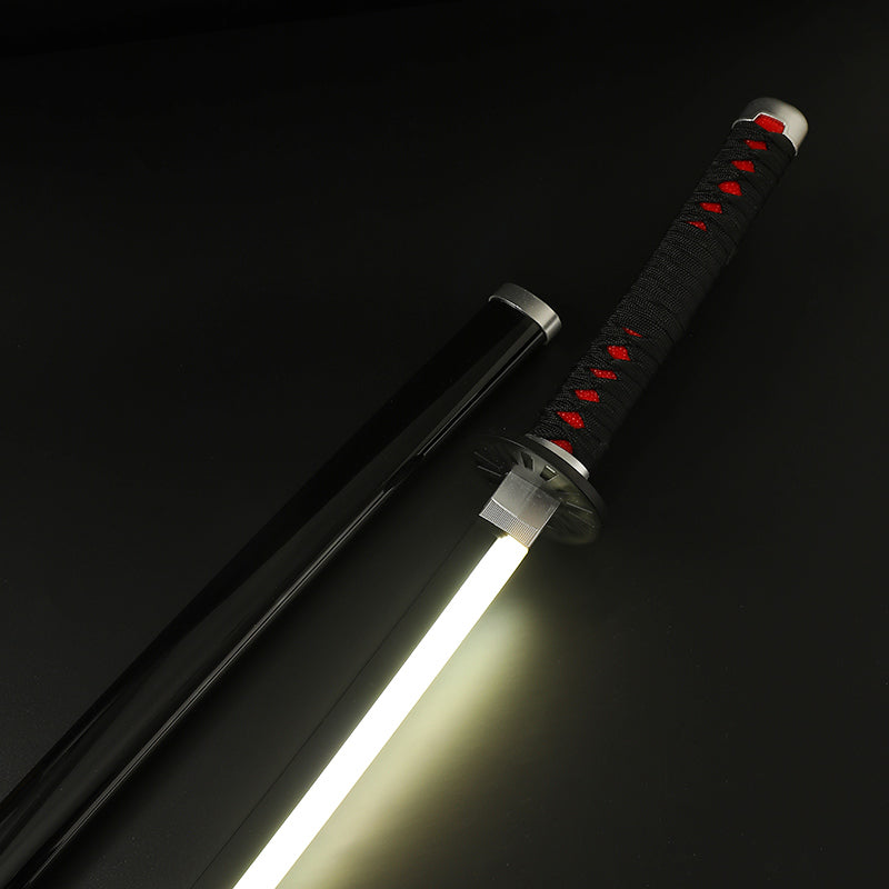 *LED*  Demon Slayer Legendary Tanjiro’s Nichirin Cosplay Replica Premium Life Size Led Wooden Katana [104 CM] || DEMON SLAYER