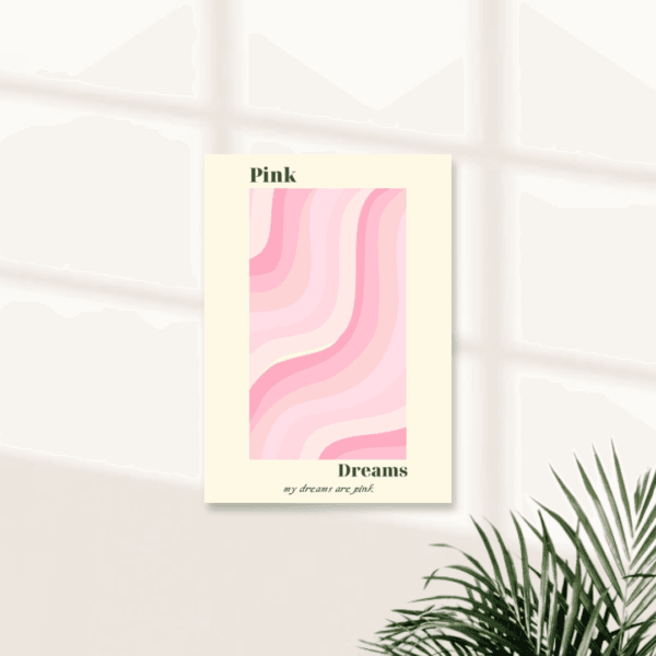 GIRLS AESTHETIC WALL POSTER || PINK || AESTHETIC POSTER #12 - Image 1