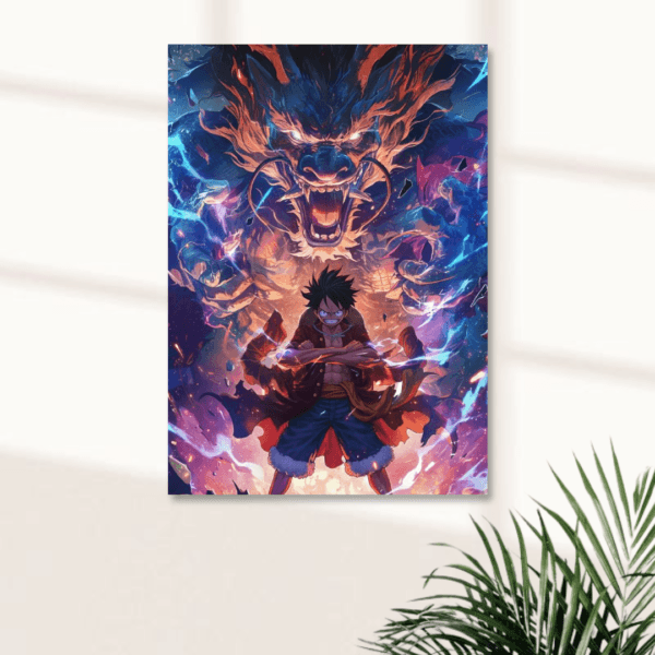 LUFFY WITH DRAGON || ANIME POSTERS || ONE PICE #10 - Image 1