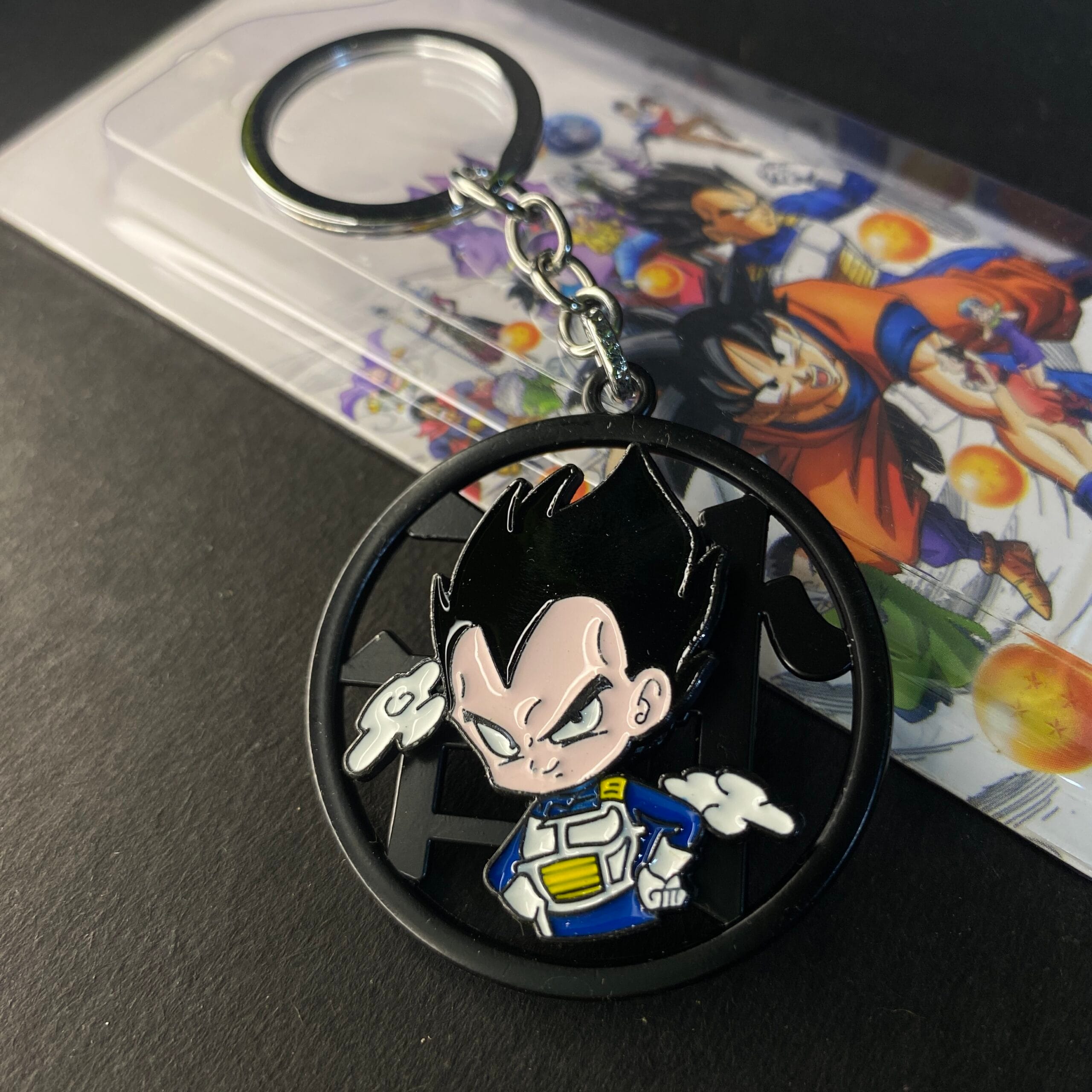 Dragon Ball Z Vegeta Rotating Spiner Metal Keychain Keyring || DRAGON BALL Z