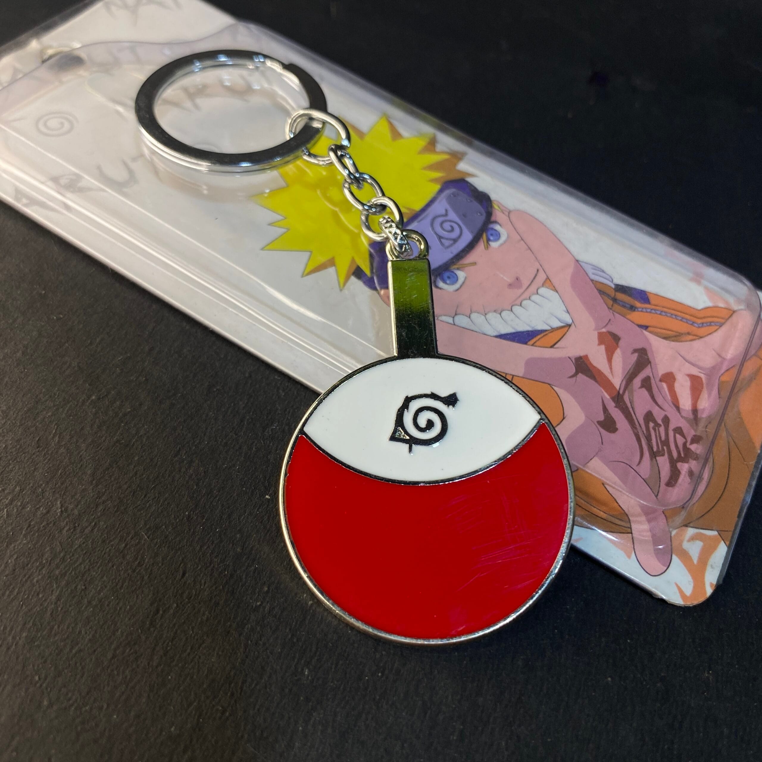 Naruto Trunkin Uchiha Clan Crest Metal Keychain Keyring || NARUTO
