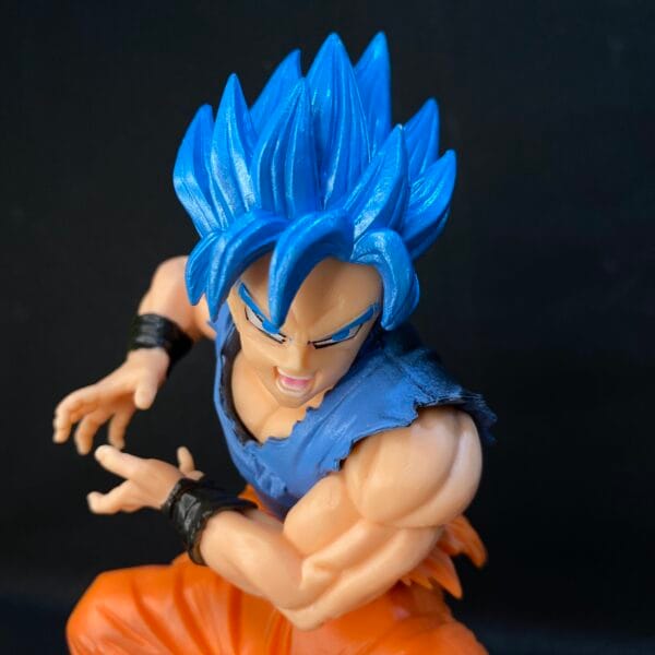 Dragon Ball Z Goku Super Saiyan Blue Hair Action figure PVC (19cms) || DRAGON BALL Z - Image 2