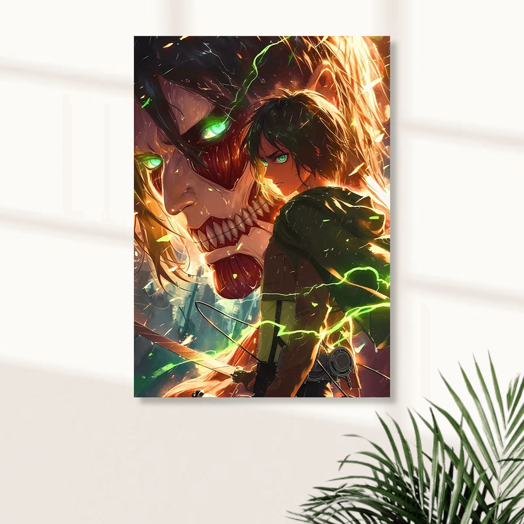 LEVI ACKERMAN x EREN JAEGER || ANIME POSTERS || ATTACK ON TITAN #7
