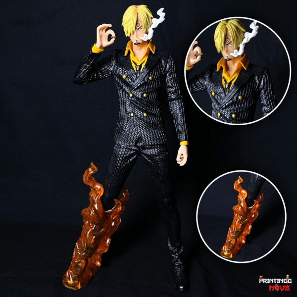 Sanji Standing With Fire In One Leg PVC Action figure [32 cm] || ONE PIECE - Image 1