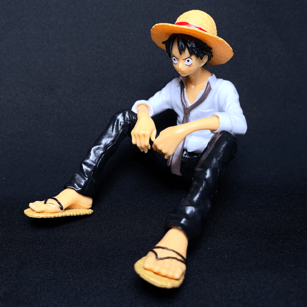 One Piece Monkey D. Luffy Sitting In white Dress with Epic Hat PVC Action figure || ONE PIECE - Image 3