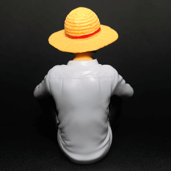 One Piece Monkey D. Luffy Sitting In white Dress with Epic Hat PVC Action figure || ONE PIECE - Image 5
