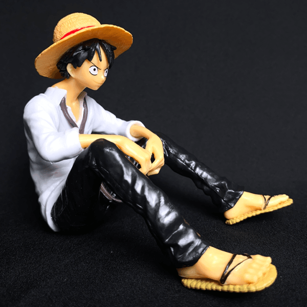 One Piece Monkey D. Luffy Sitting In white Dress with Epic Hat PVC Action figure || ONE PIECE - Image 6