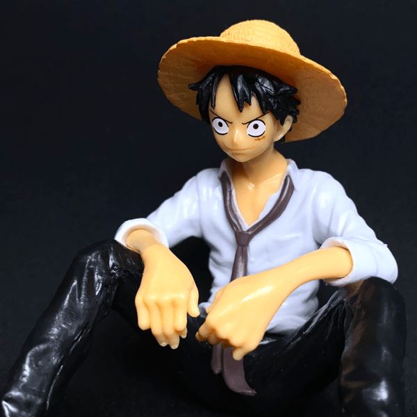 One Piece Monkey D. Luffy Sitting In white Dress with Epic Hat PVC Action figure || ONE PIECE - Image 2