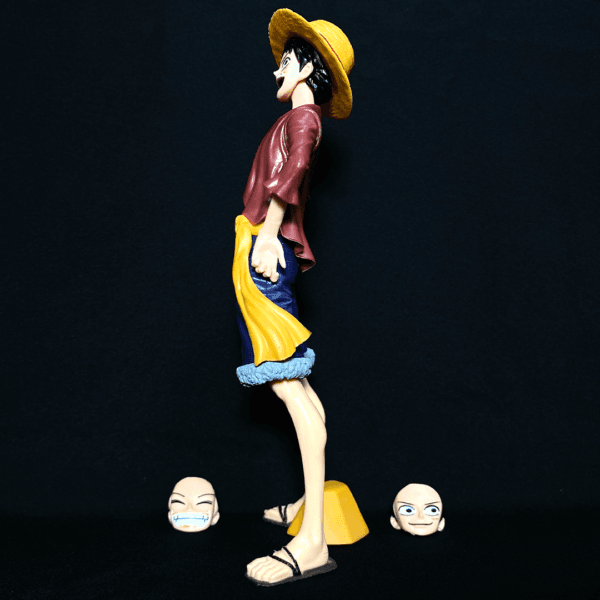 One Piece Monkey D Luffy With 3 Different Faces PVC Action figure [25 cm] || ONE PIECE - Image 6